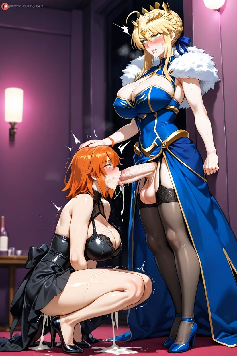 Massive Penis, Humping Aggressively Fate Go, Orgasm Hentai AI Porn