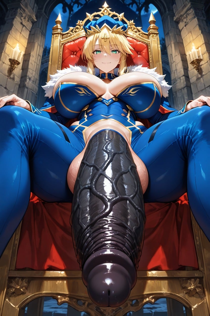 Pony Cock, Wearing Her Blue Clothes, Middle View Hentai AI Porn