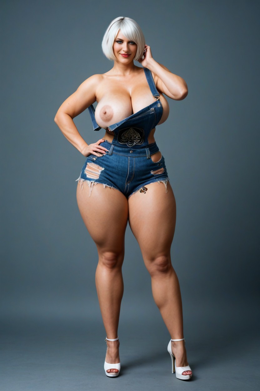 Off-shoulder, Voluptuous Model, Long Legs AI Porn