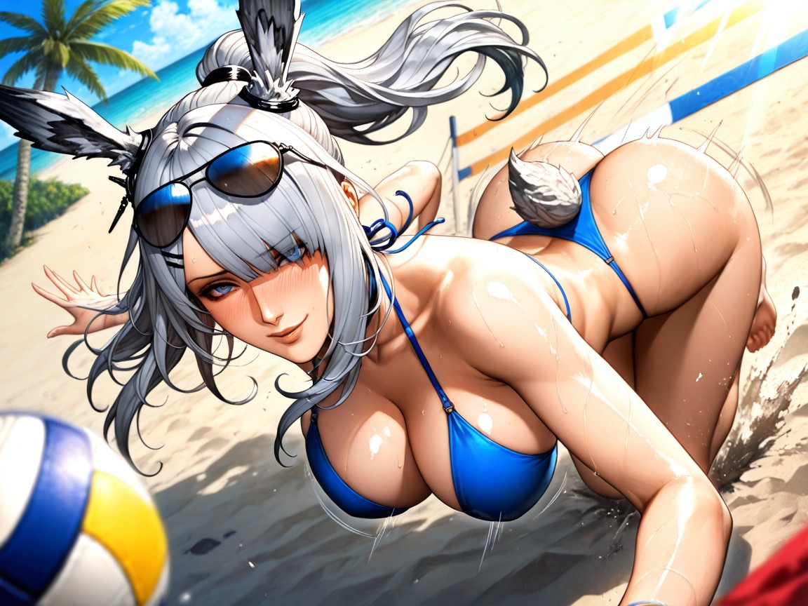 Solo, Hits The Ball, No Male Hentai AI Porn