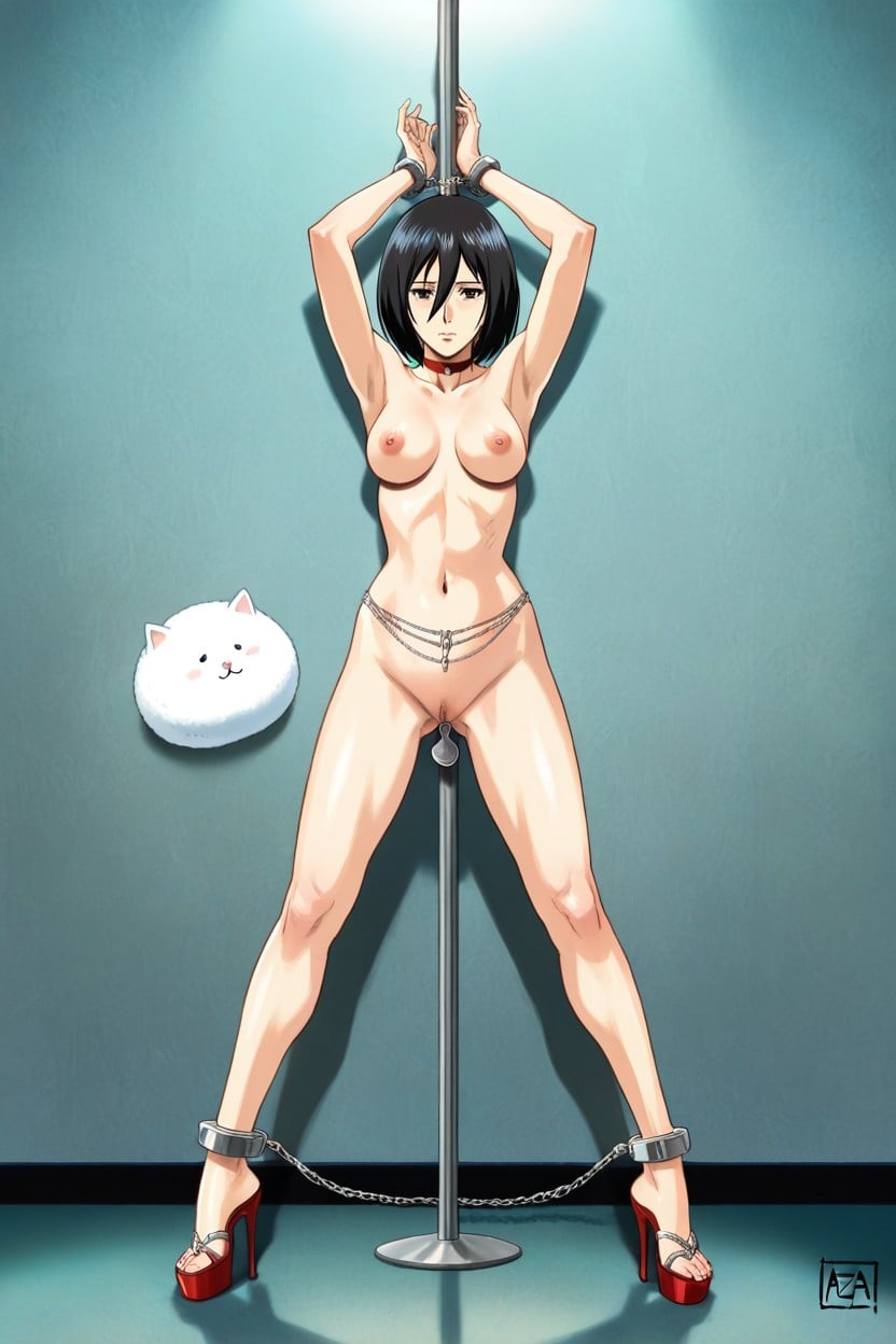 Hip Adornment, Skinny, Cring Toes Hentai AI Porn