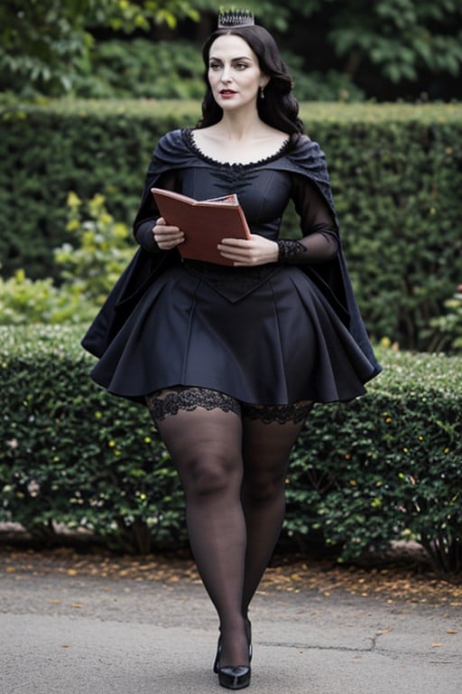 Lacy Chemise, The Evil Queen, Bokeh Effect AI Porn