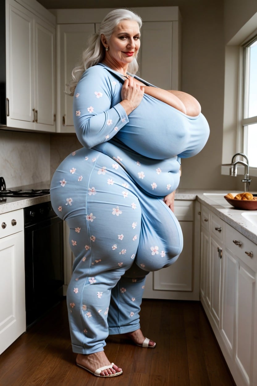 Impossibly Huge Ass, Ssbbw, Onesie AI Porn