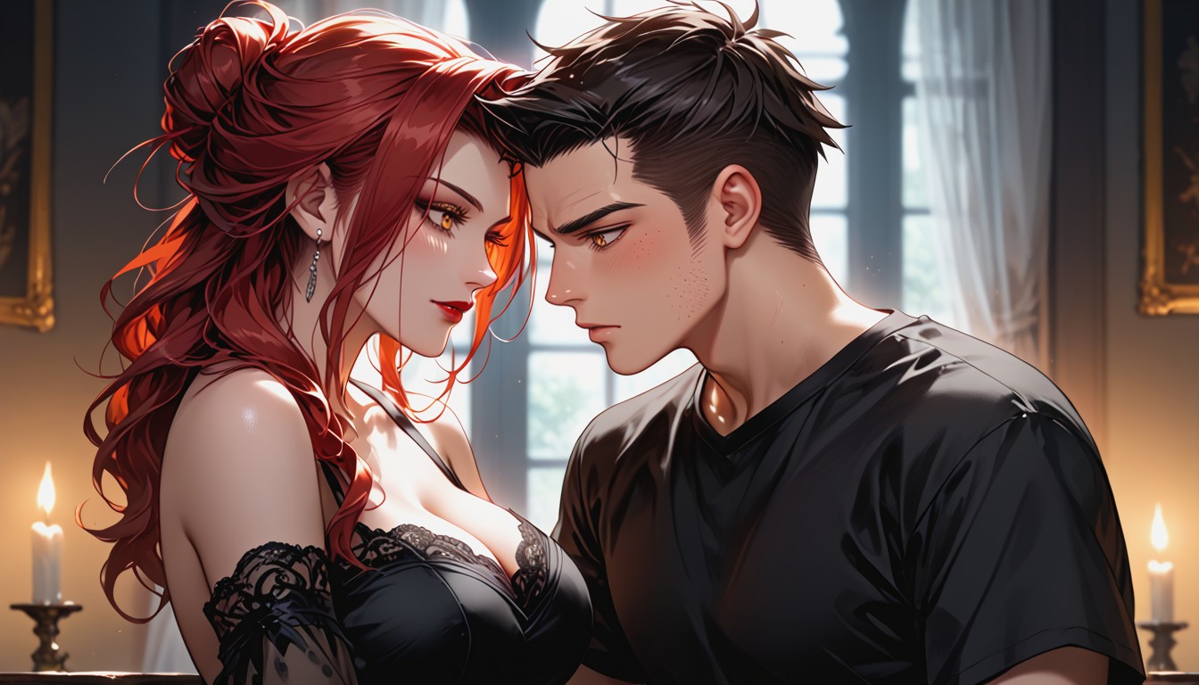 Soft Depth Of Field, Snatched Waist, Full Breasts Hentai AI Porn