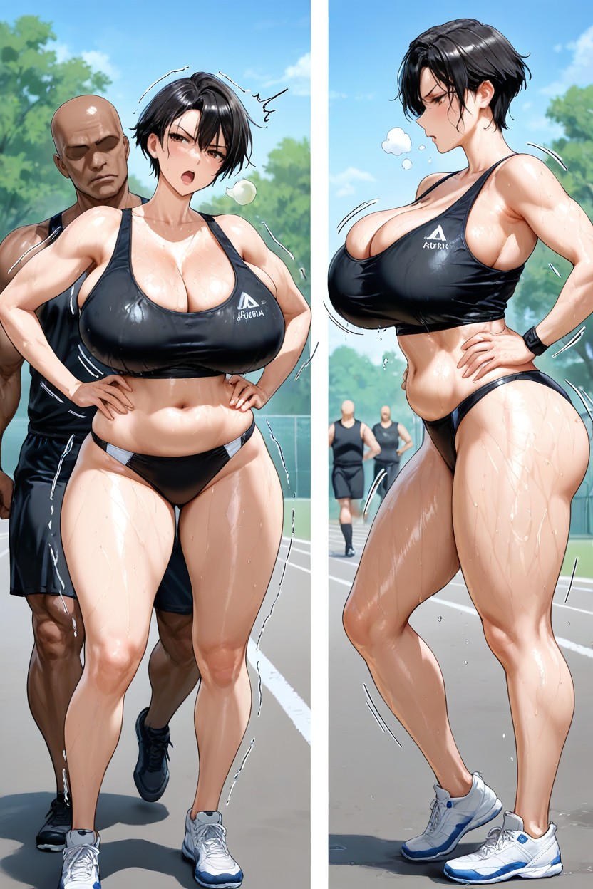Standing, Perfect Fingers, Faceless Male Hentai AI Porn