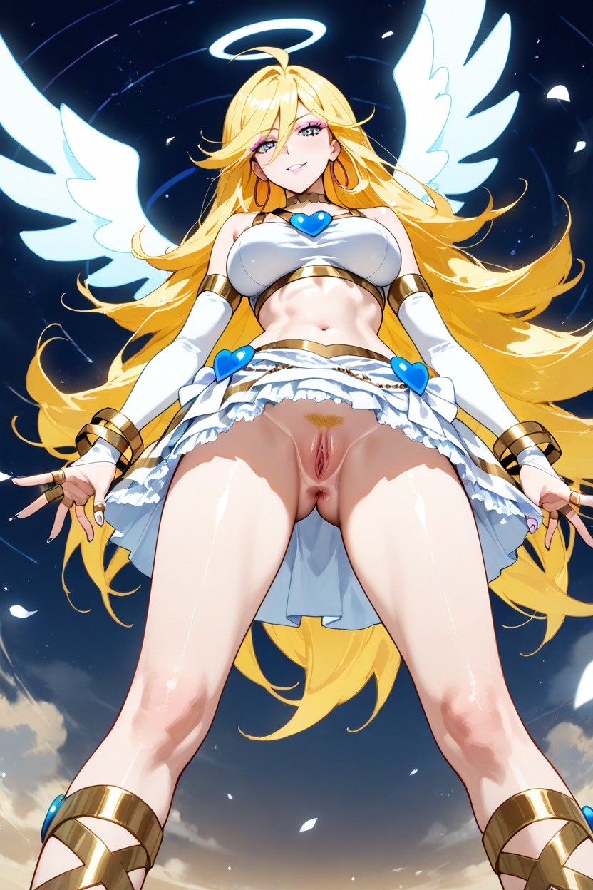 Sharp Eyes, Contrasting With Her Bright Blue Eyes And Enhancing Her Bold, Bright Blue Eyes Hentai AI Porn