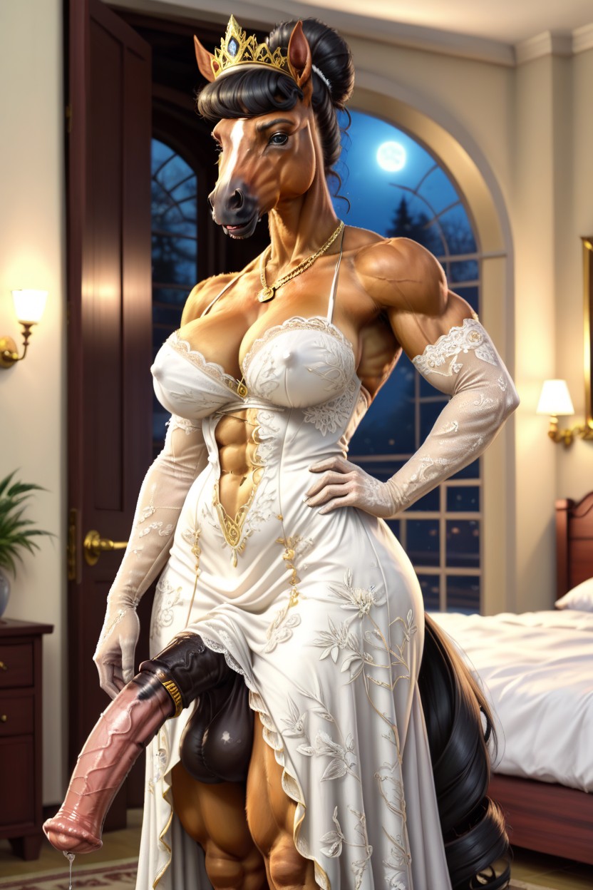 Anatomically Correct Body, Muscular Ass, Detailed Face Furry AI Porn