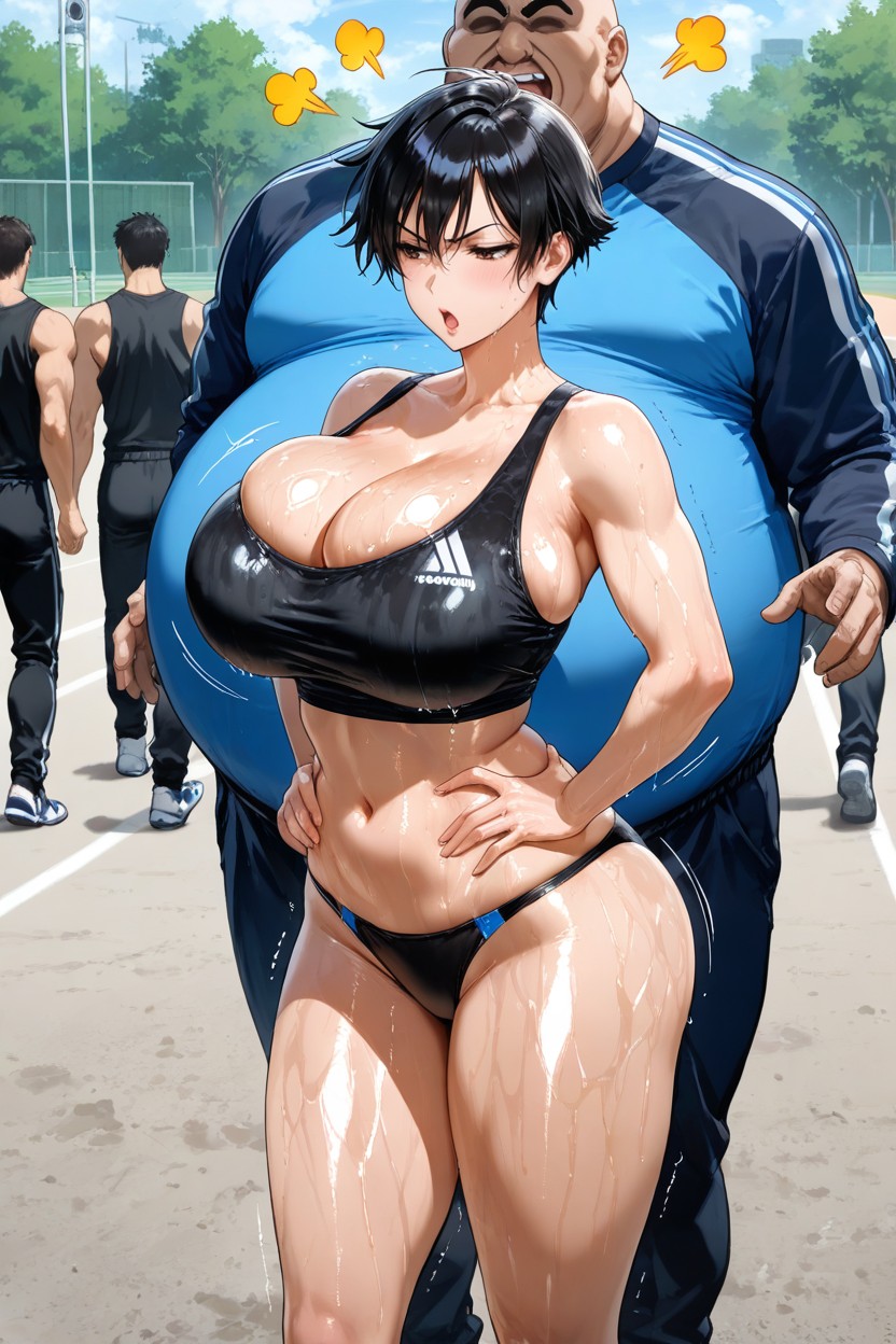 Wet Body, Black Hair, Wet Body Hentai AI Porn