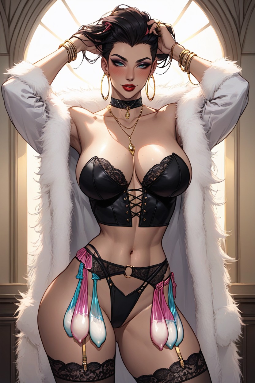 Hourglass Body, Socialite, Art Deco Party AI Porn