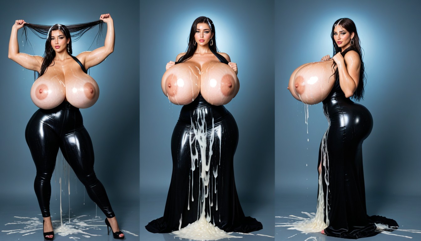 Shiny Skin, Huge Cleavage, + AI Porn