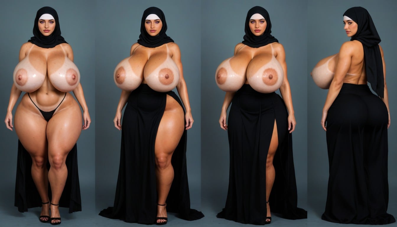 Ass So Big You Can See It From The Front And The Back, Biggest Boobs, Extra Thicc AI Porn