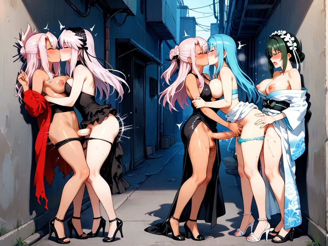 All Position Sex, Sexy Heels, Different Women Hentai AI Porn
