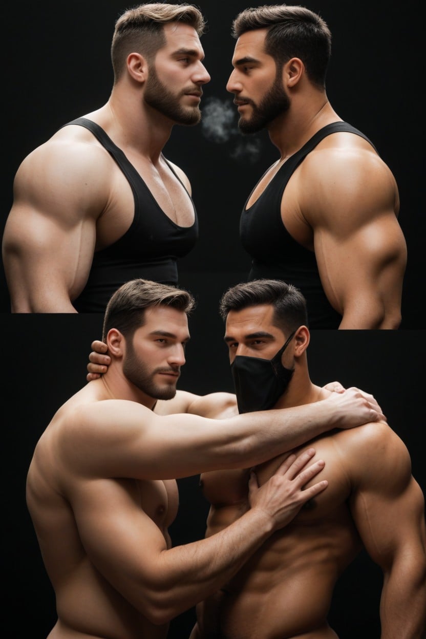 Multiple Views, People, Muscular Porno IA Gay