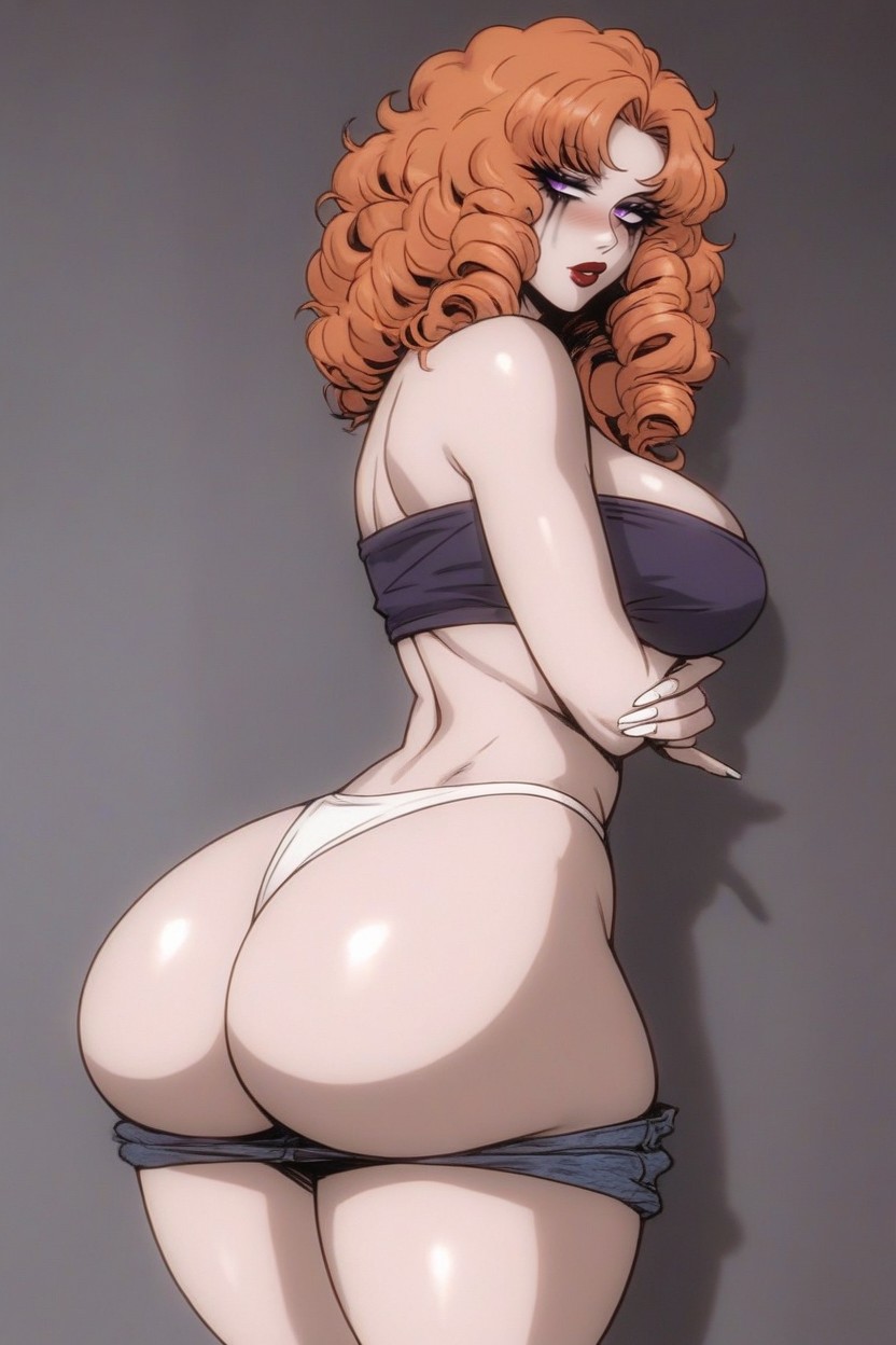 Large Ass, Ginger, White Thong Hentai AI Porn