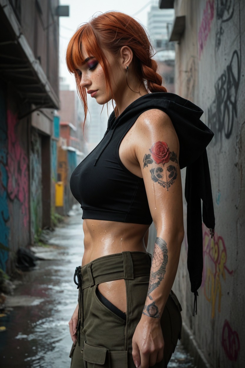 Tilted Head, View The Alley Behind The Wall, Ginger AI Porn