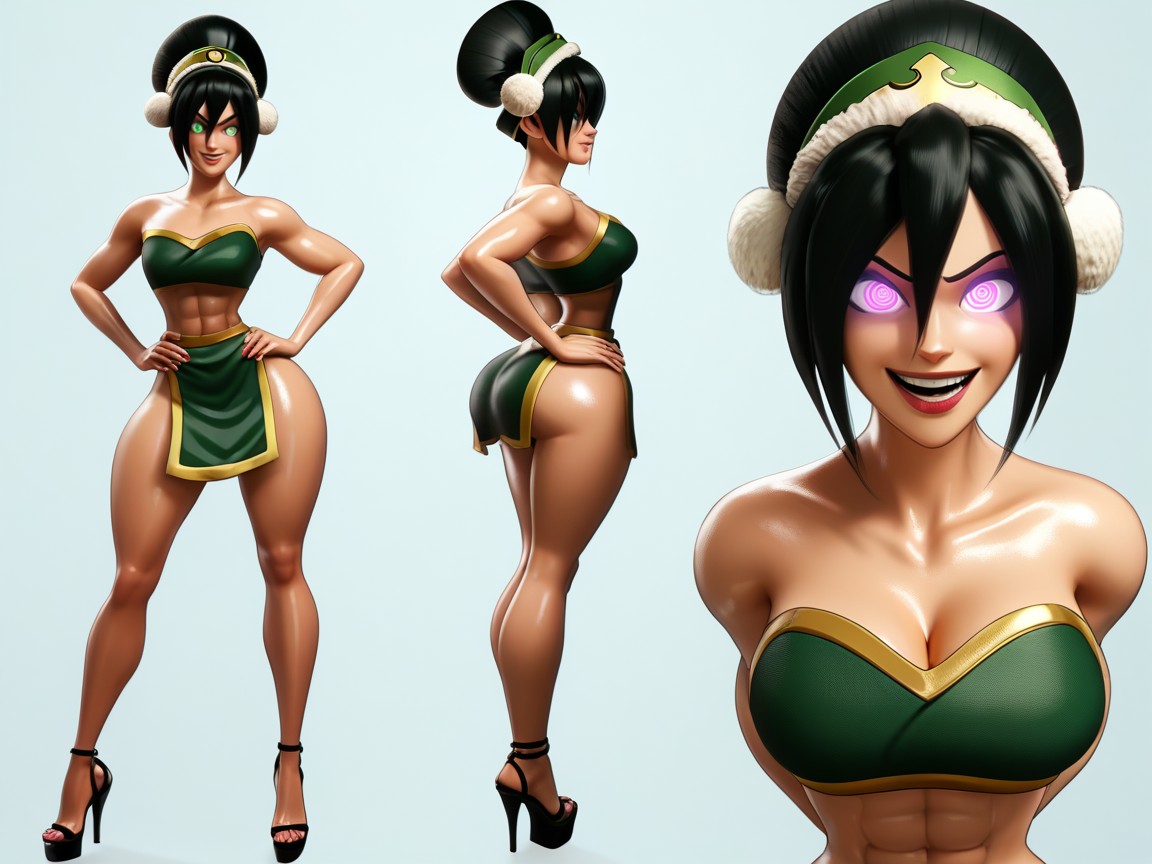 Sixpack Abs, Character Profile, Large Cartoonish Eyes Hentai AI Porn