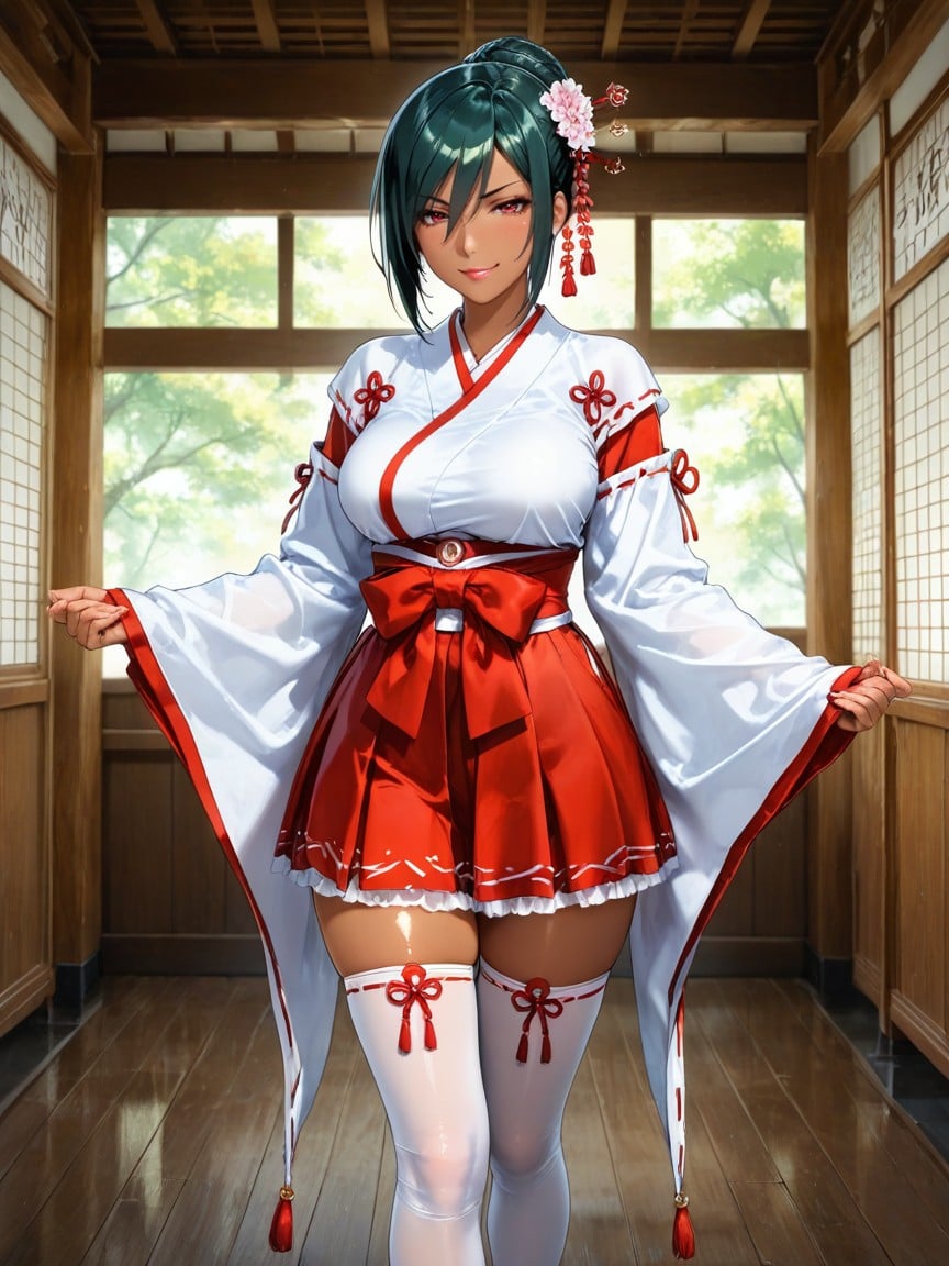 Smug Expressions, Soft Light, Hair Bun Hentai AI Porn