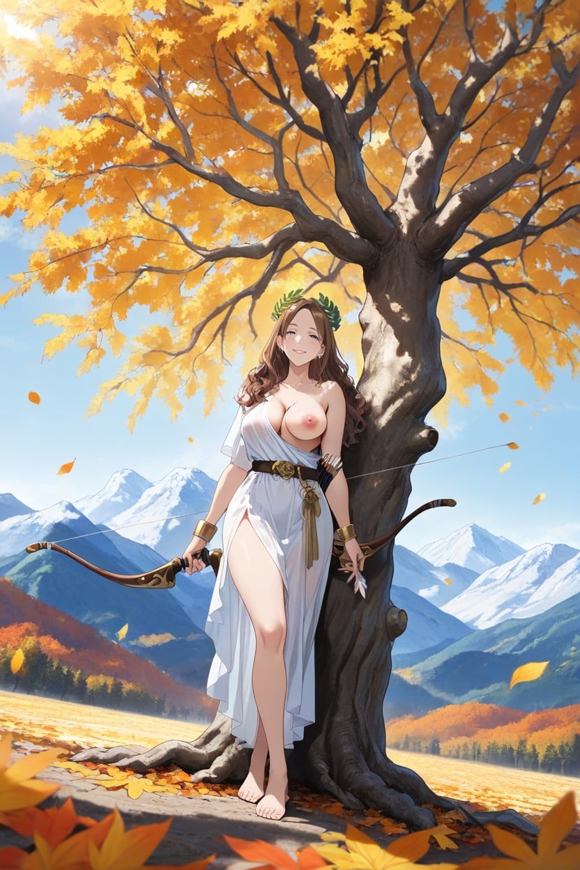 Detailed, Arrow Quiver Slung On Belt, Seductive Smile Hentai AI Porn