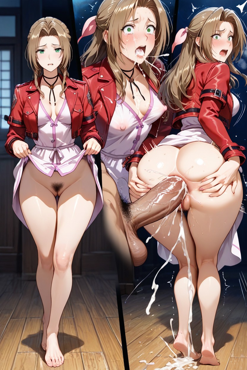 Soft Realism, Creepy Expression, Gushing Cum From Mouth Hentai AI Porn