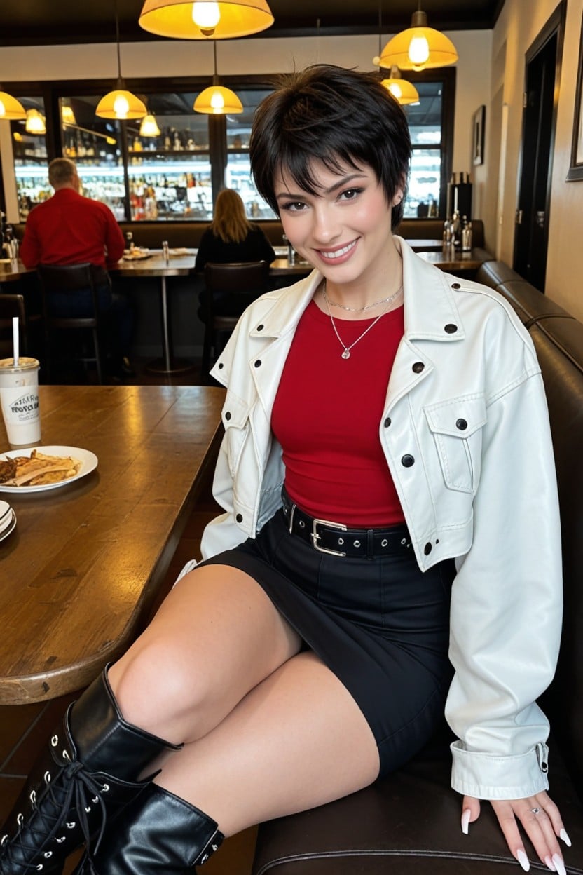 Casca From Berserk, Tomboy Pixie Hair, Shiny Skin AI Porn