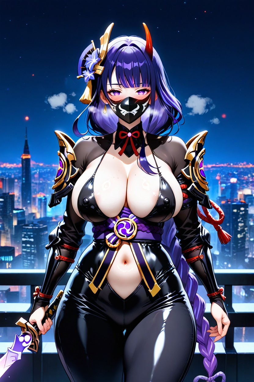 Ultra High Details, Night, Perfect Waist Hentai AI Porn