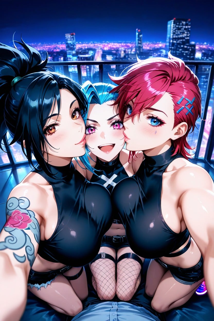 Cinematic, Akali, Hands On Each Other AI Porn