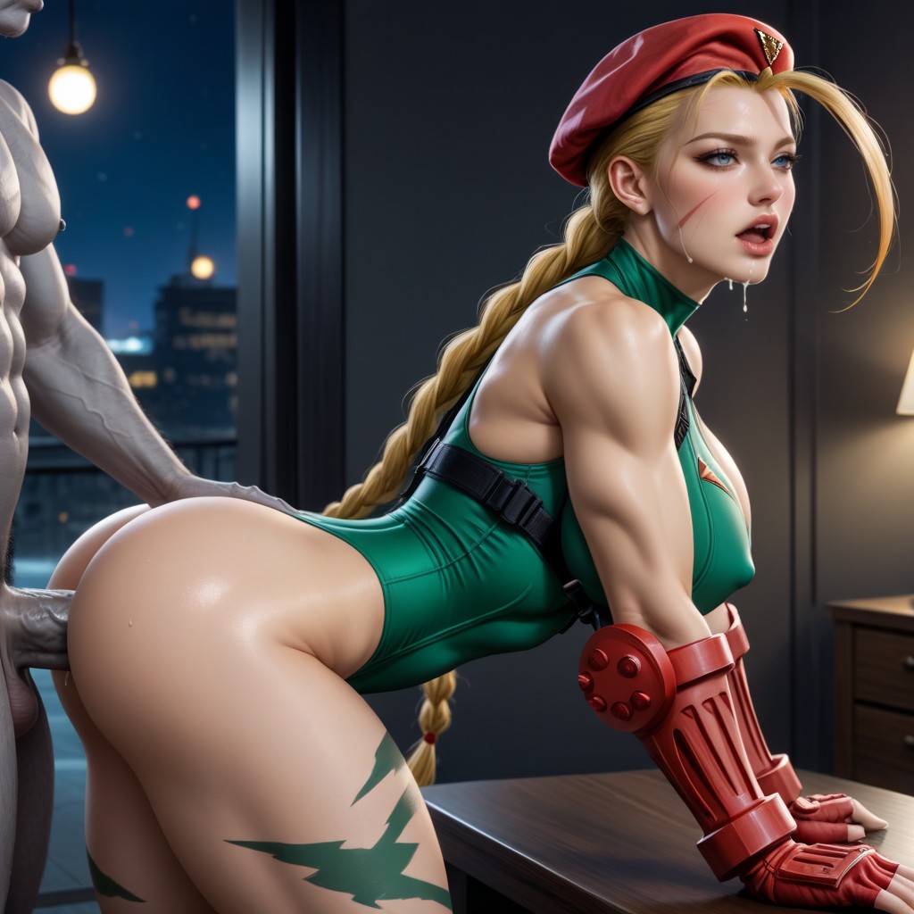 Detailed Facial Features, Hard Cock, Round Boobs AI Porn