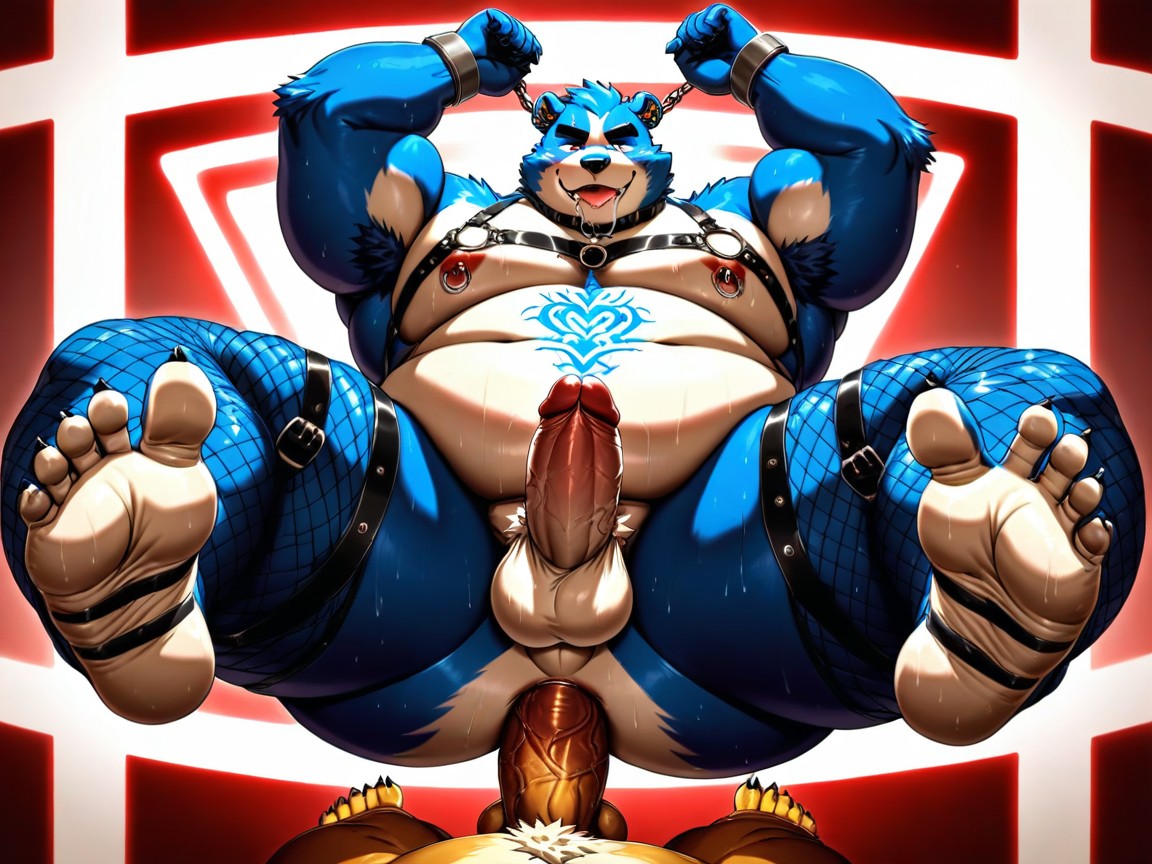 Show Fat Feet, 18+, Masculine Furry AI Porn