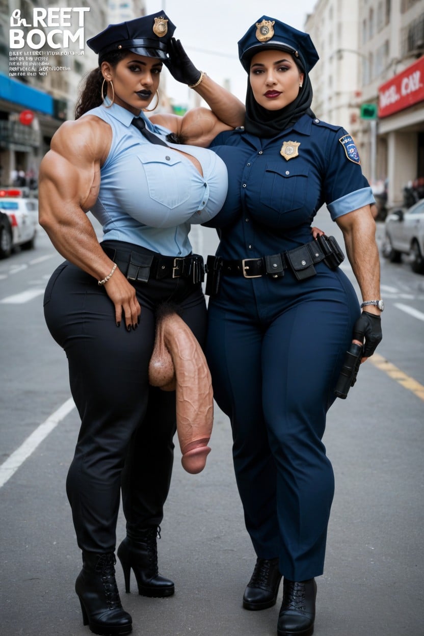Hyper Hairy, Extremely Large Ass, Hairy Balls Shemale AI Porn