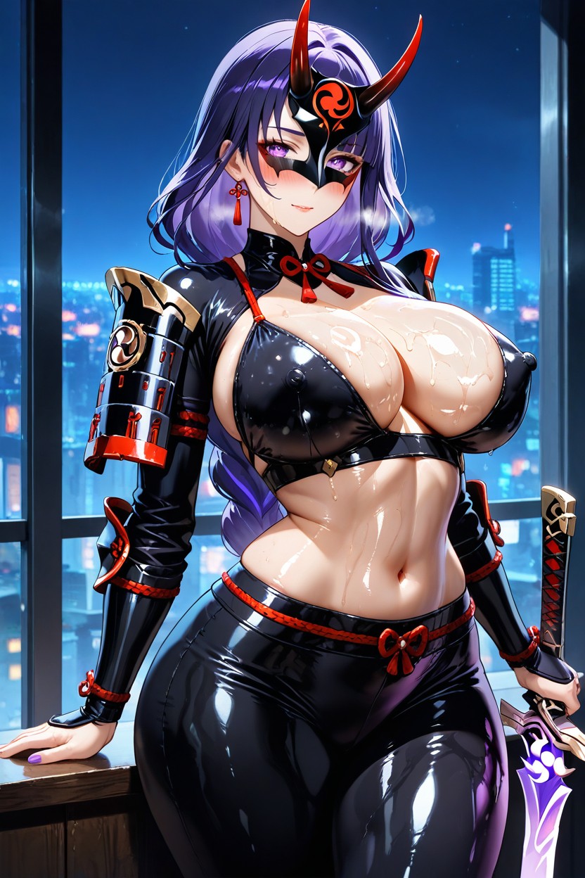 Pale Skin, Back Arching, Thick Thighs Hentai AI Porn