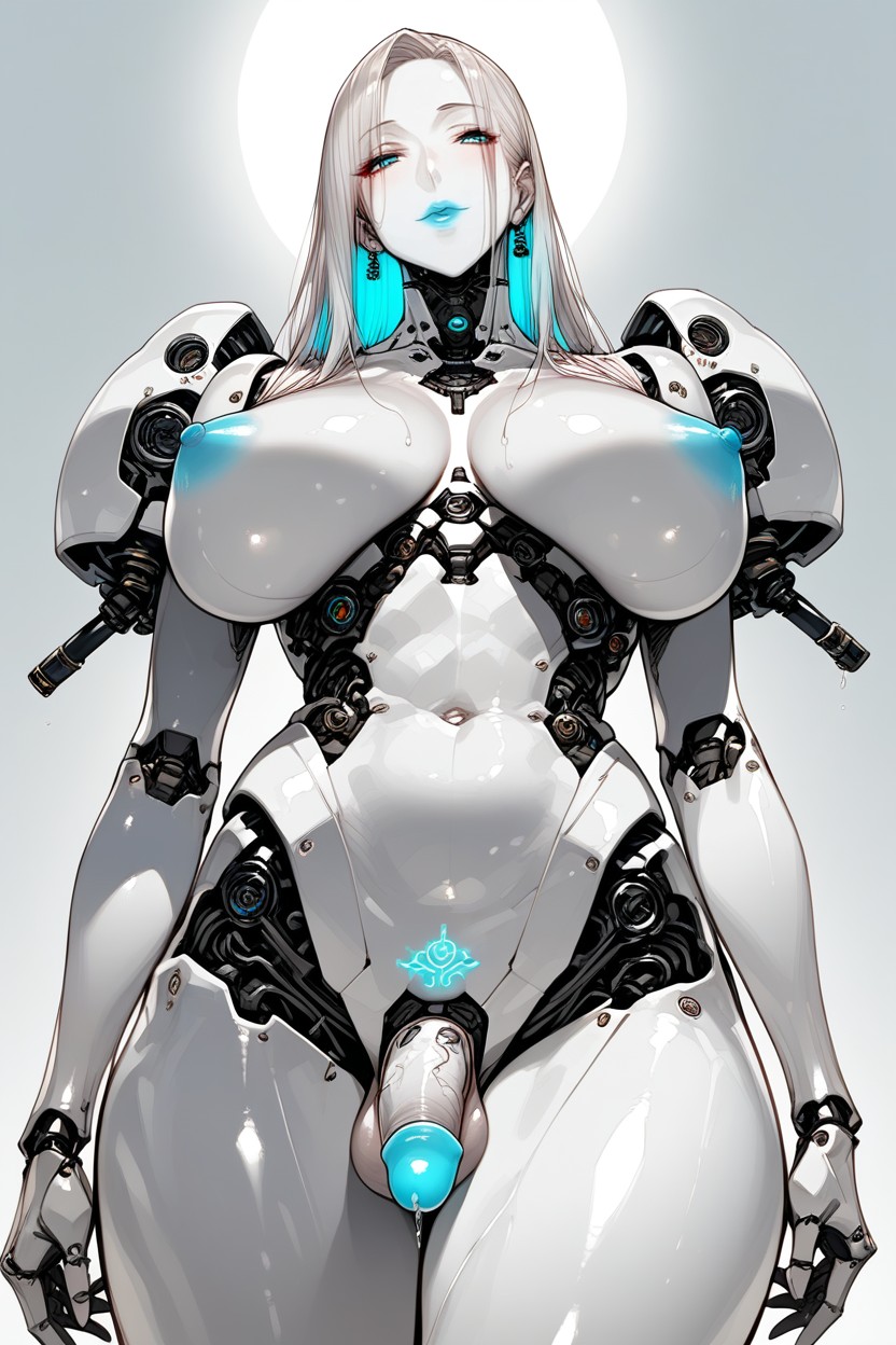 Beautiful Flaccid Robotic Penis, Bottom Up, Side View Hentai AI Porn