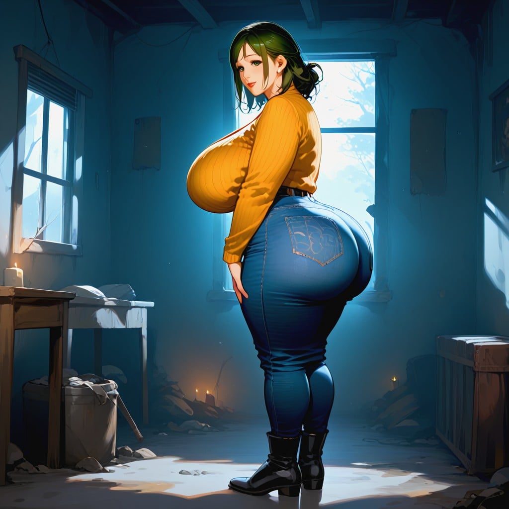 50+, Voluptous Butt, Highly Detailed MILF AI Porn