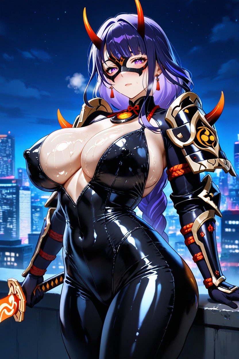 Ultra High Details, Snatched Waist, Blushing Cheeks Hentai IA