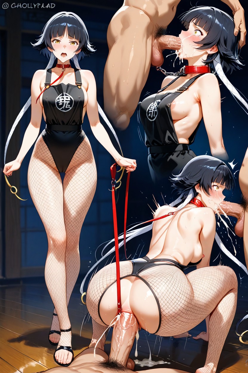 Lifted, Large Thigh Gap, Yellow Eyes Hentai AI Porn