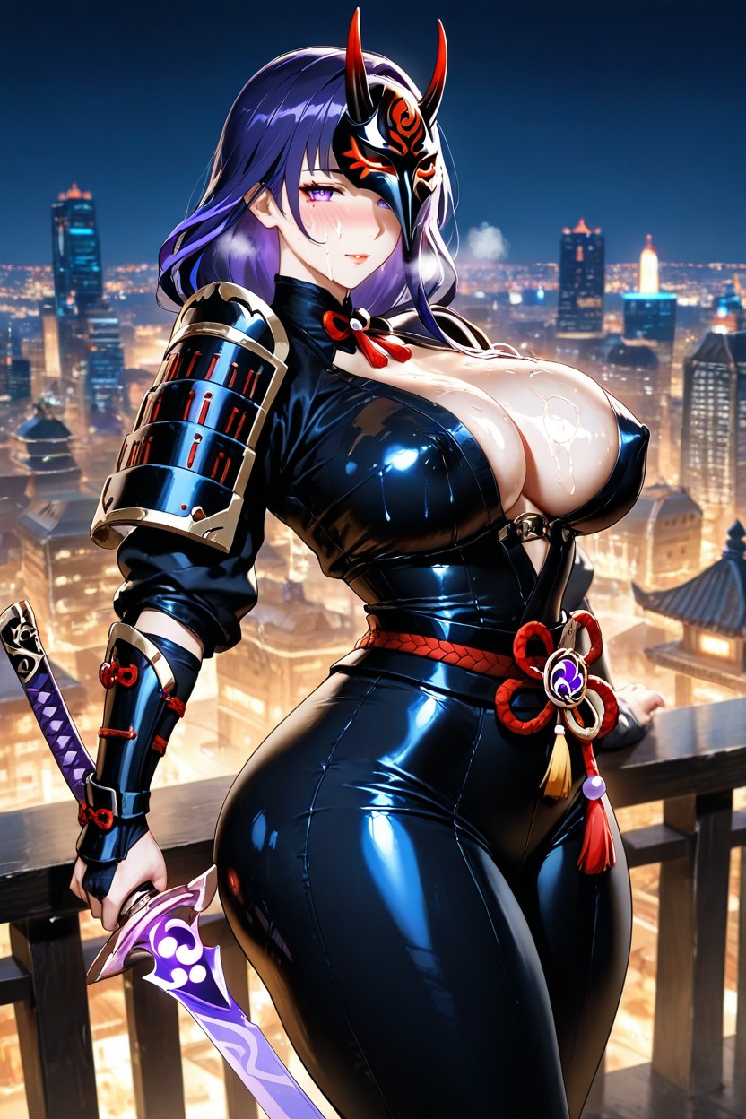 Perfect Skin, Arched Back, Random Color Suit Hentai AI Porn