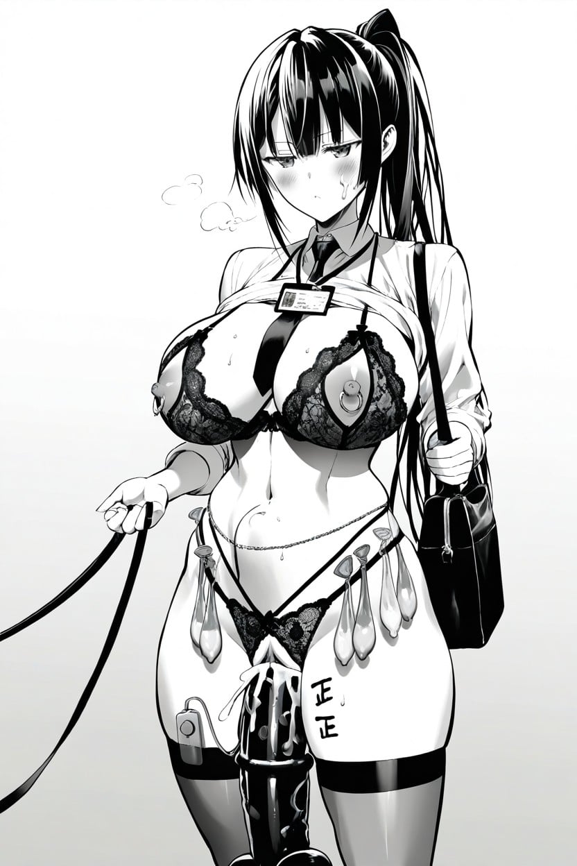 Simple Background, Shirt, Tie Hentai AI Porn