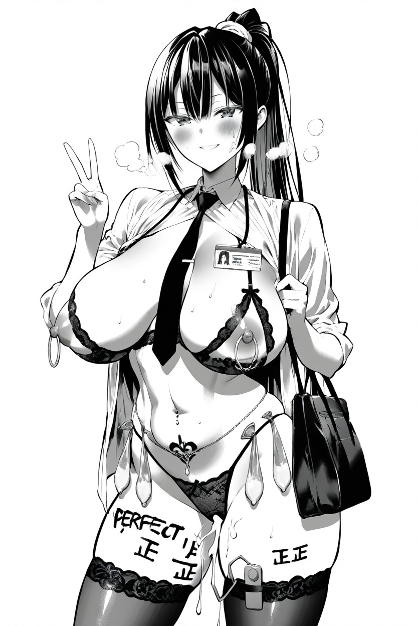 Sonriendo, Used Condom Belt, Stomach Bulge Hentai IA