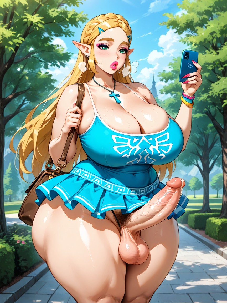 Park, Medium, Foreskin Hentai AI Porn