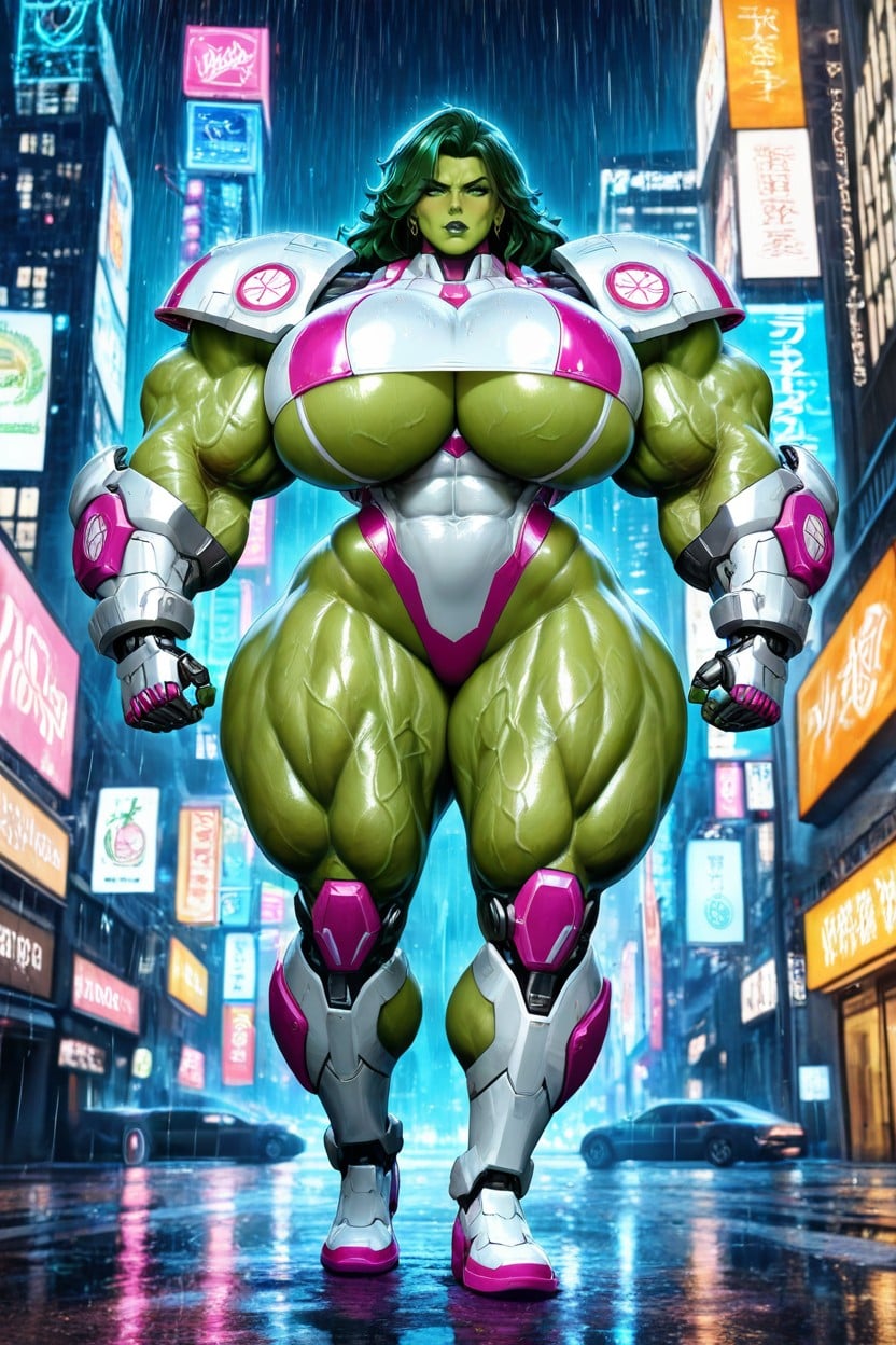 Hyper Muscular Arms, 25+, Toned Muscles Hentai AI Porn