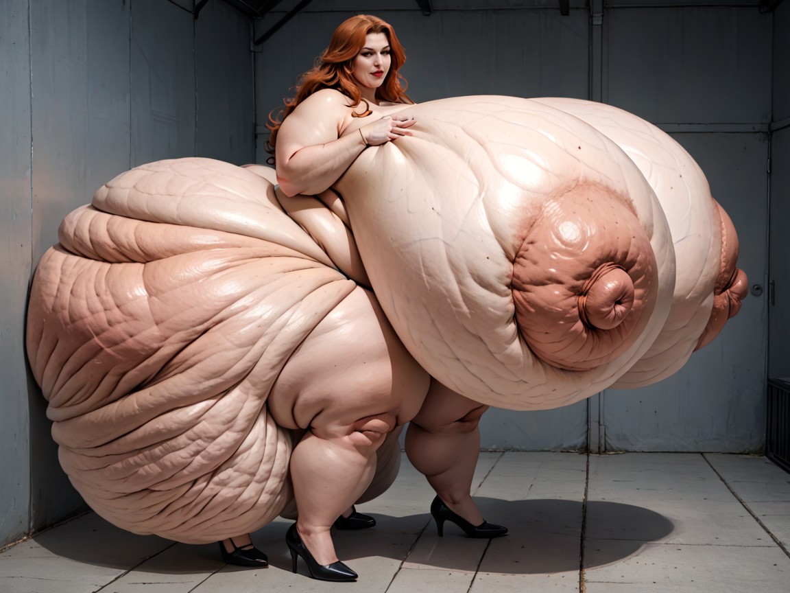 Add Extreme Hyper Cellulitis To Entire Surface Area Of Body, Breast To Body Ratio Multiply Sizex, Darken Varicose Veins BBW AI Porn