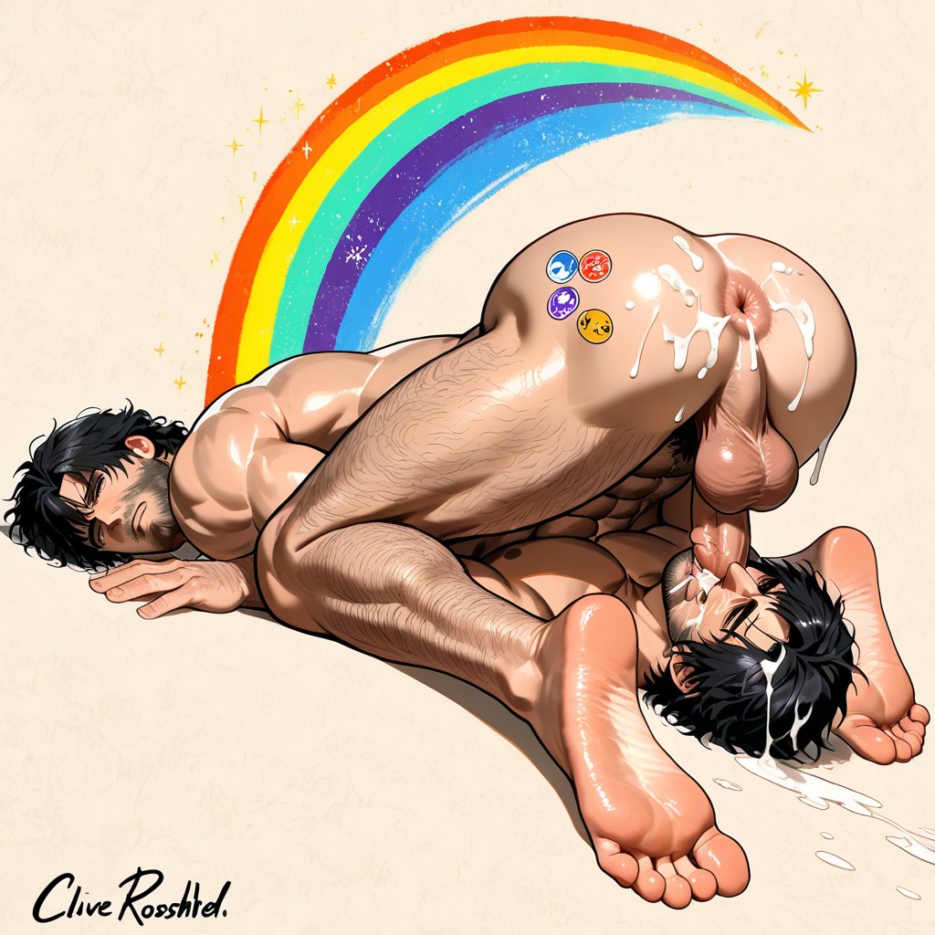 Naked, Lying, Feet And Toes Porno IA Gay