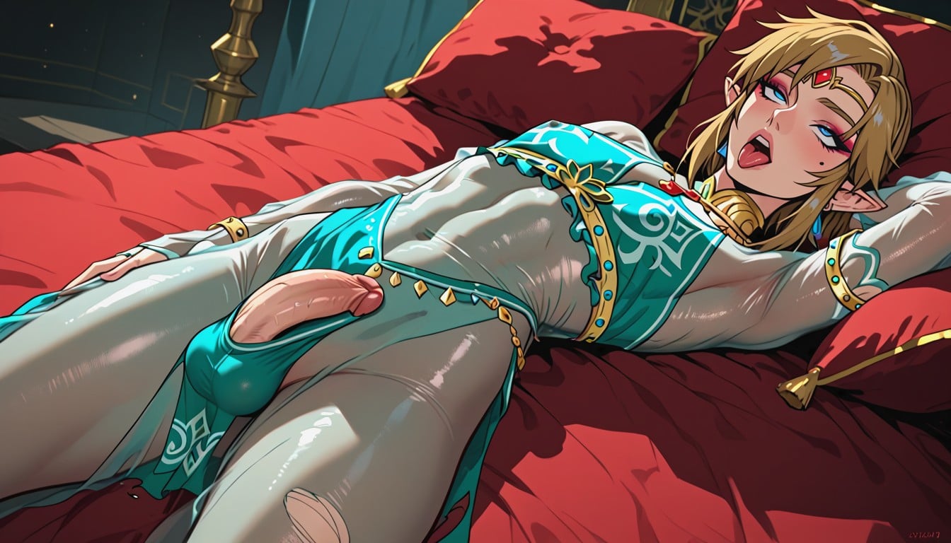 Testicles Bulge, Sexy Eyes, Well Rendered Shemale AI Porn