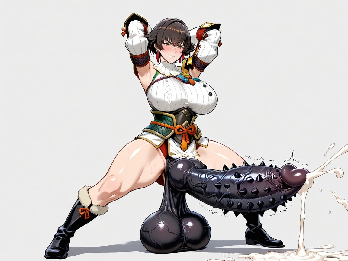 Black Penis, Veiny Testicles, Massive Throbbing Penis Hentai AI Porn