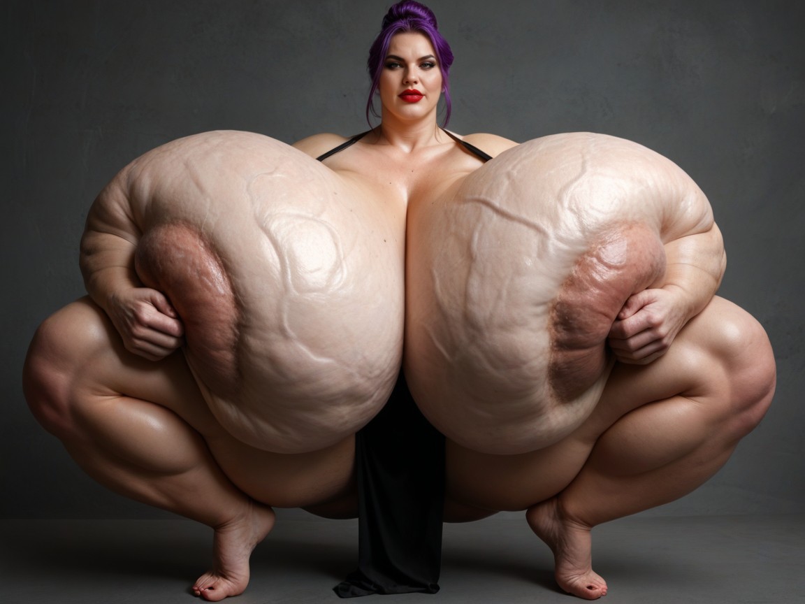 Hyper Celluite On Breasts, Veiny, Breast To Body Size Ratio BBW AI Porn