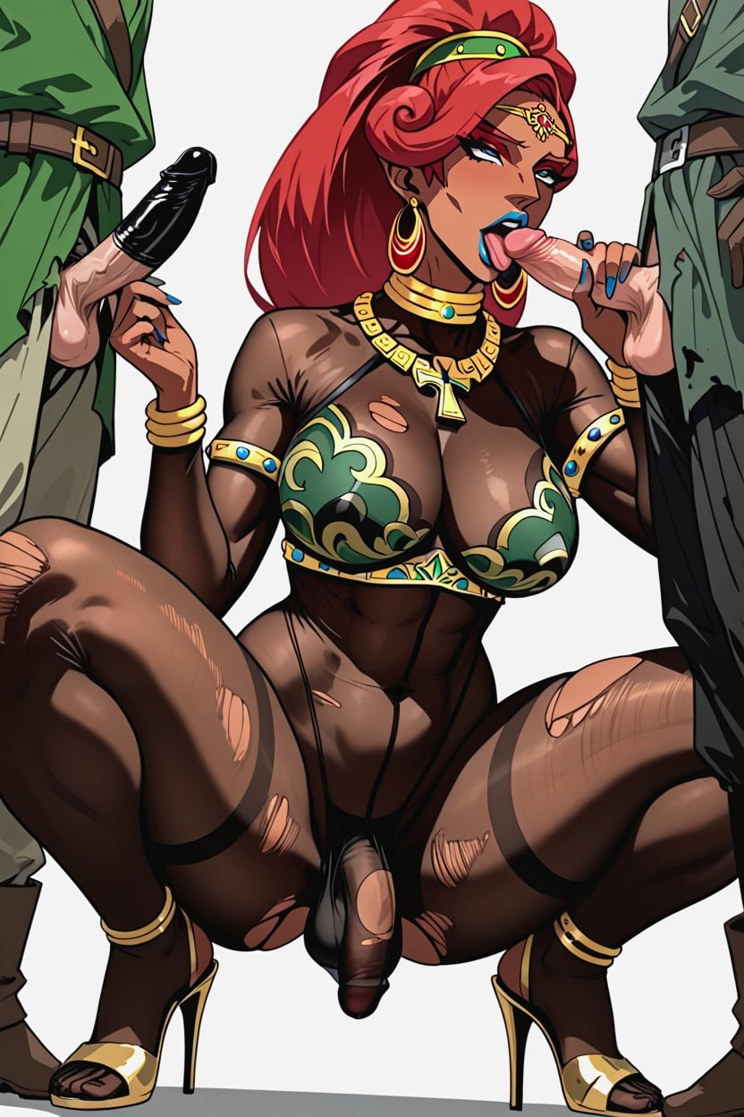 Sucking Dick, Sexy Eyes, Sexy Pose Shemale AI Porn
