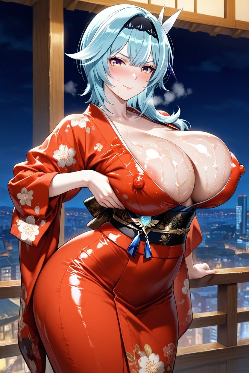 Kimono, Perfect Skin, Toned Stomach Hentai AI Porn