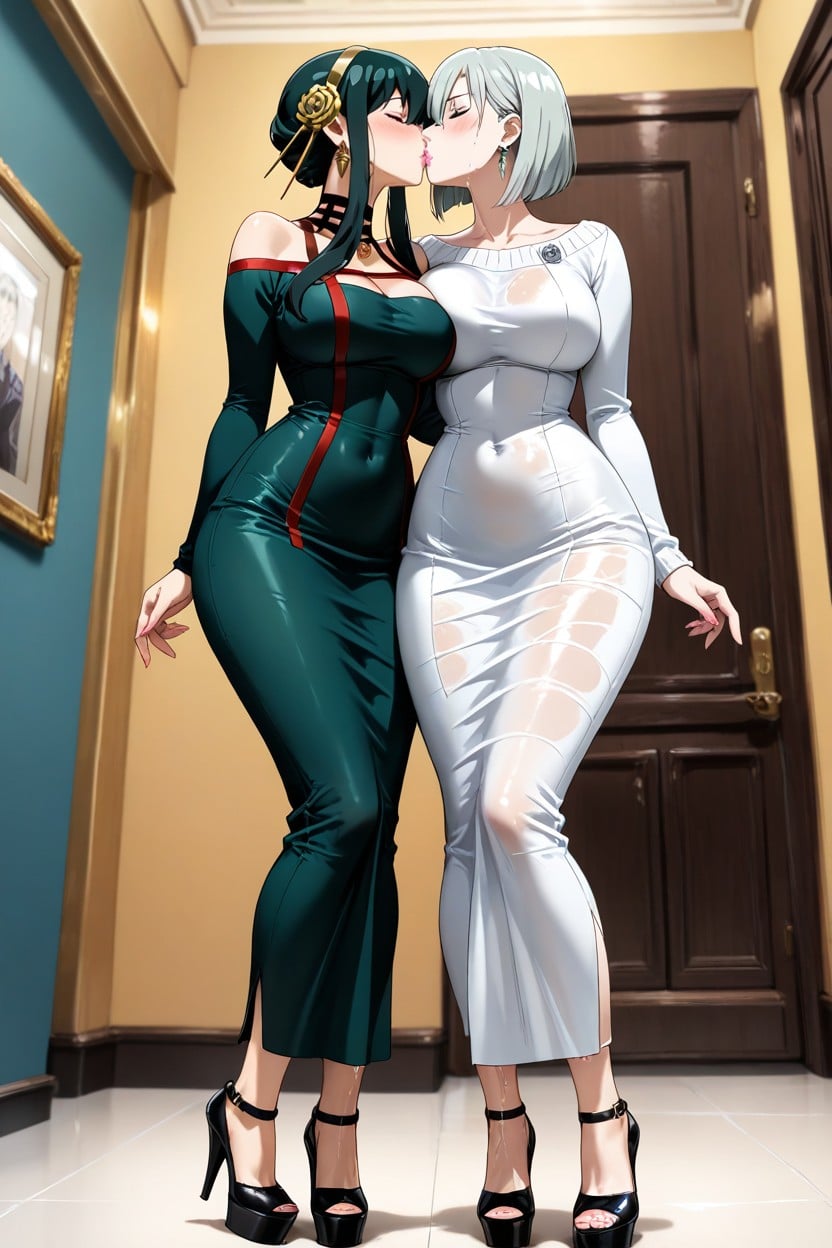 From Bottom To Top, Closed Dress, Milf Body Hentai AI Porn