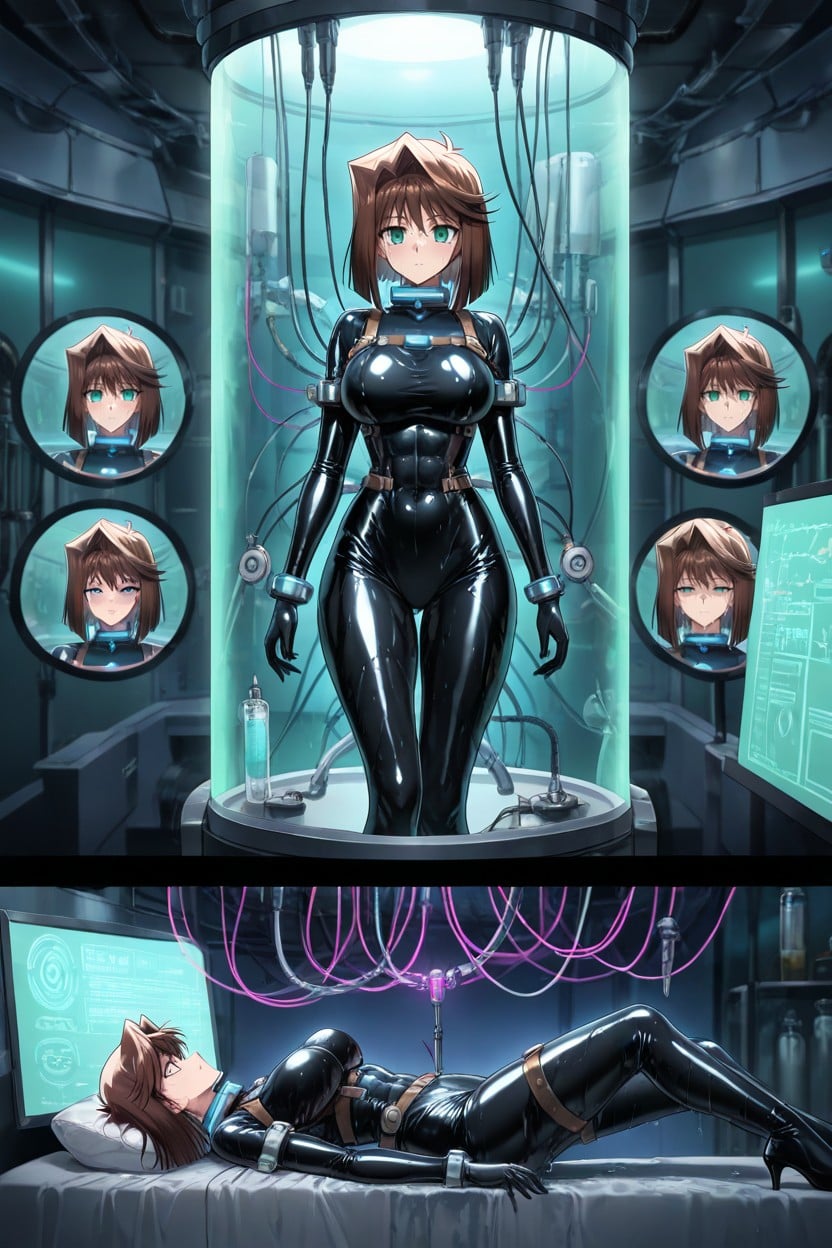 Blank Eyes, Inside The Evil Lab, Brainwash Device Hentai AI Porn