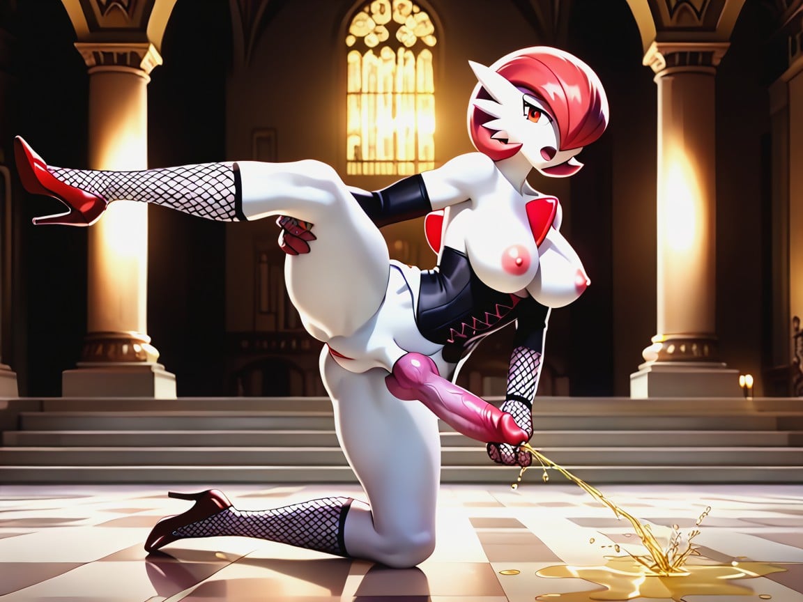 's Pussy, Purple Knot Cock With Purple Tip, Gardevoir From Pokémon Furry AI Porn