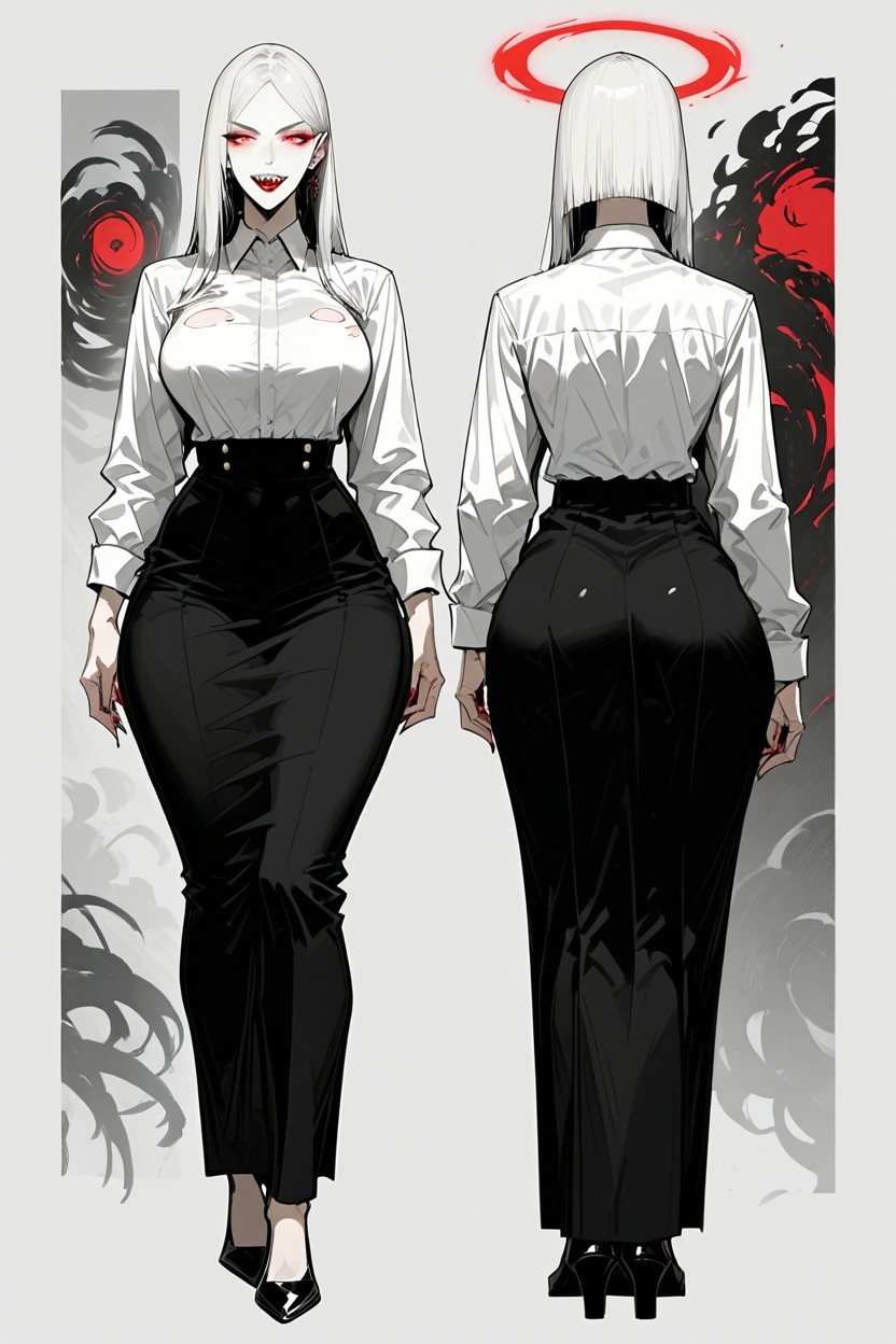 Oficina, White Haired Womans, Sexy Body Hentai IA